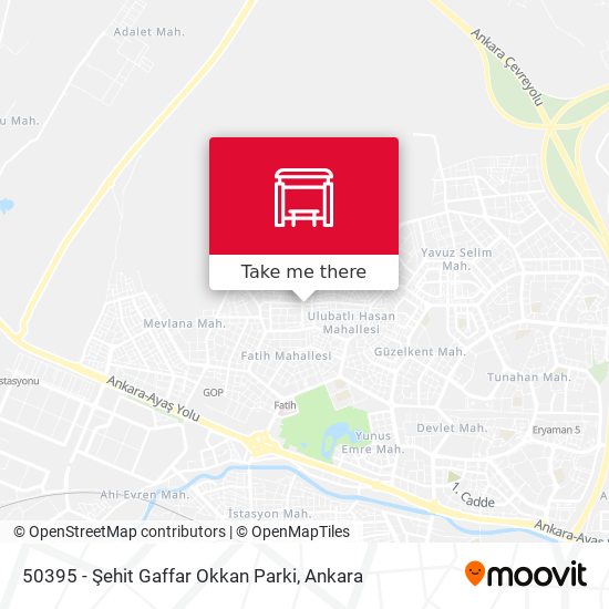 50395 - Şehit Gaffar Okkan Parki map