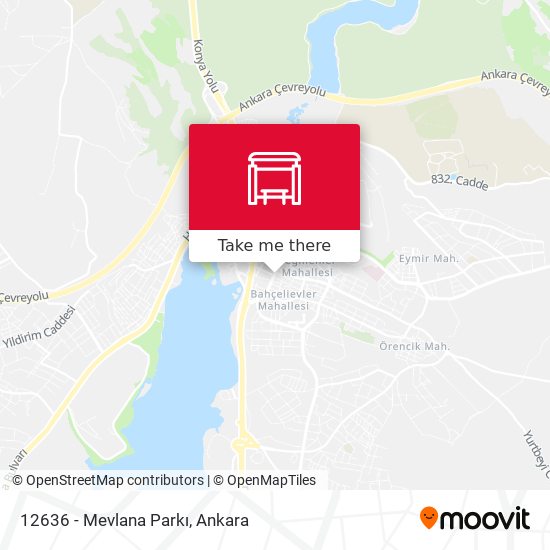 12636 - Mevlana Parkı map