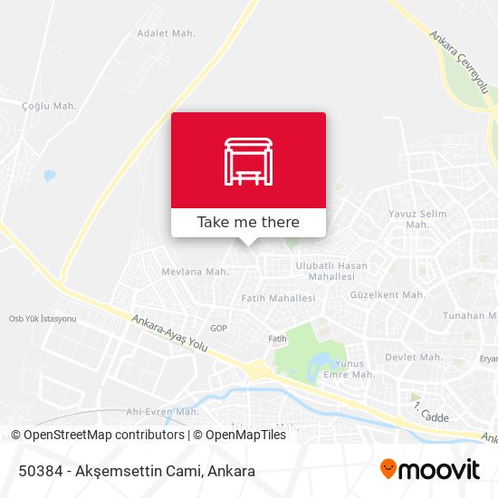 50384 - Akşemsettin Cami map
