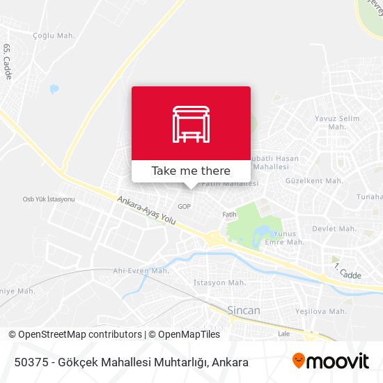 50375 - Gökçek Mahallesi Muhtarlığı map