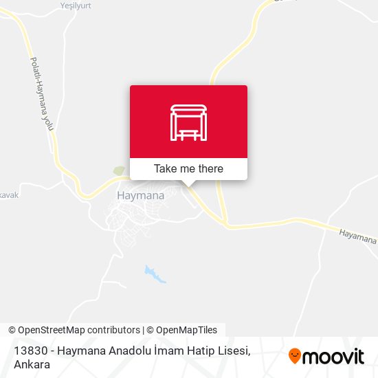 13830 - Haymana Anadolu İmam Hatip Lisesi map