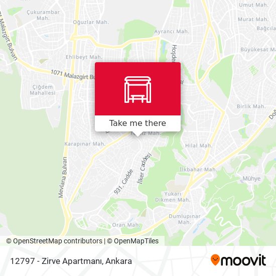 12797 - Zirve Apartmanı map