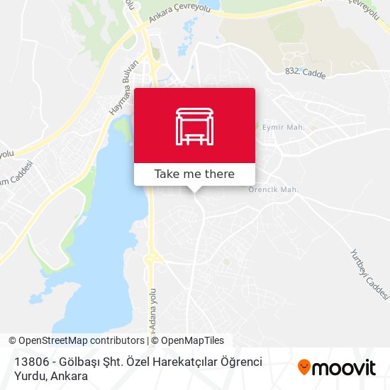 13806 - Gölbaşı Şht. Özel Harekatçılar Öğrenci Yurdu map