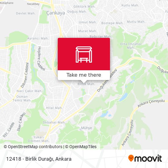 12418 - Birlik Durağı map