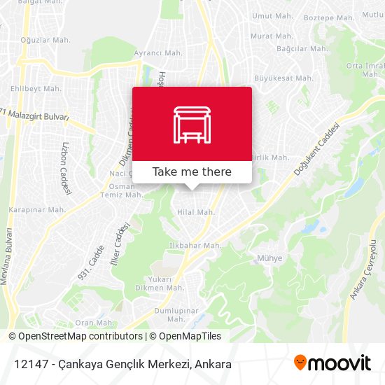 12147 - Çankaya Gençlık Merkezi map