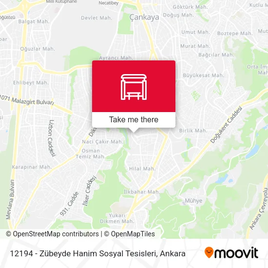 12194 - Zübeyde Hanim Sosyal Tesisleri map