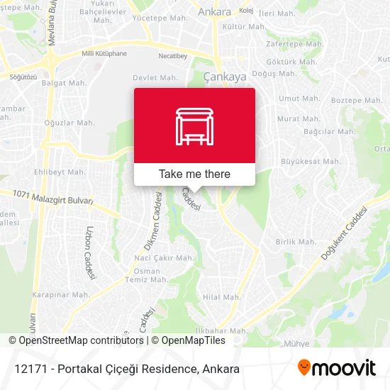12171 - Portakal Çiçeği Residence map