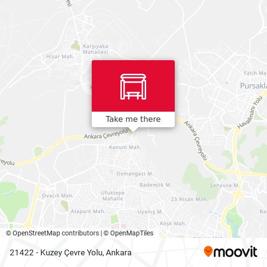 21422 - Kuzey Çevre Yolu map