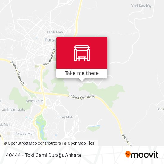 40444 - Toki Cami Durağı map