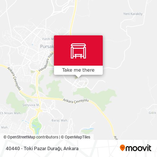 40440 - Toki Pazar Durağı map
