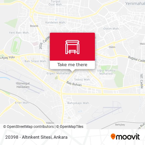 20398 - Altınkent Sitesi map