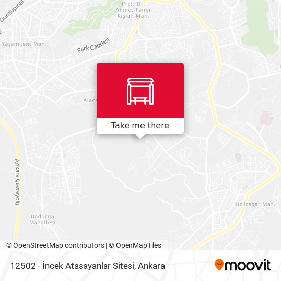 12502 - İncek Atasayanlar Sitesi map