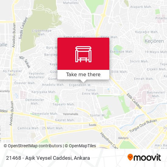 21468 - Aşık Veysel Caddesi map