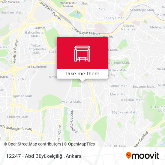 12247 - Abd Büyükelçiliği map