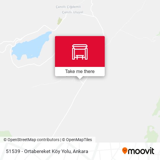 51539 - Ortabereket Köy Yolu map