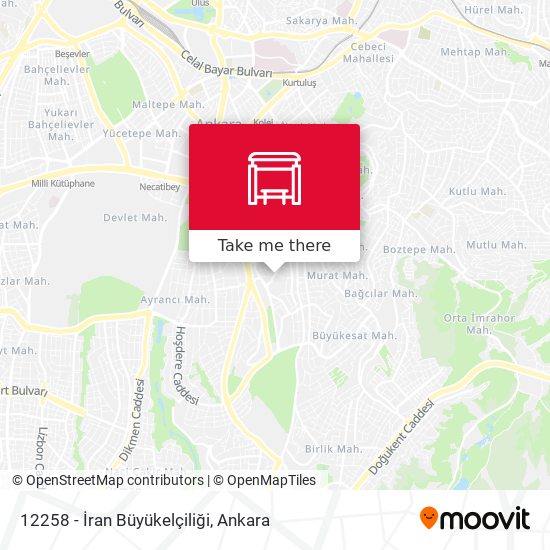 12258 - İran Büyükelçiliği map