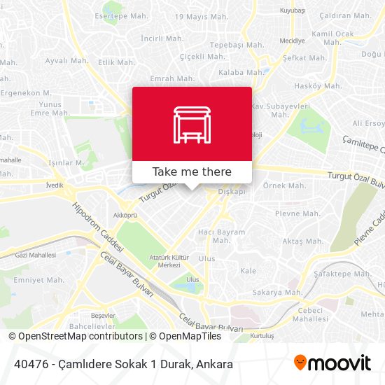 40476 - Çamlıdere Sokak 1 Durak map