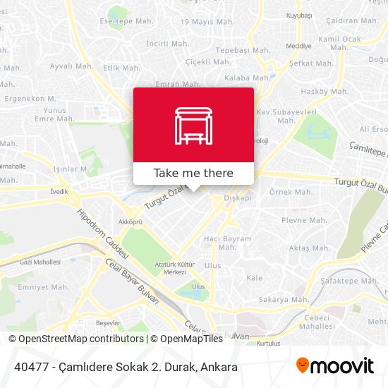 40477 - Çamlıdere Sokak 2. Durak map