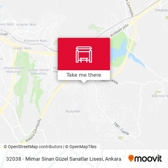32038 - Mimar Sinan Güzel Sanatlar Lisesi map