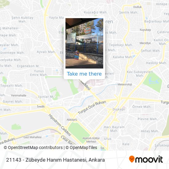 21143 - Zübeyde Hanım Hastanesi map