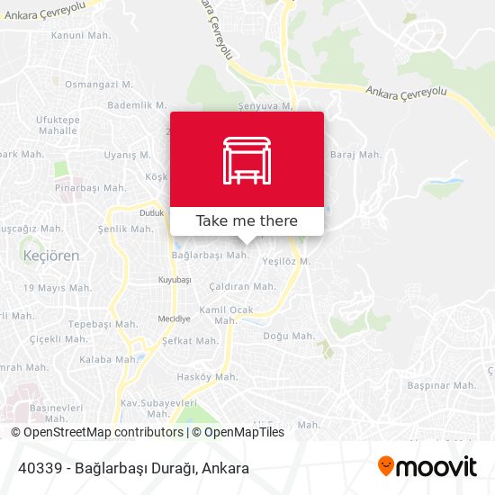 40339 - Bağlarbaşı Durağı map