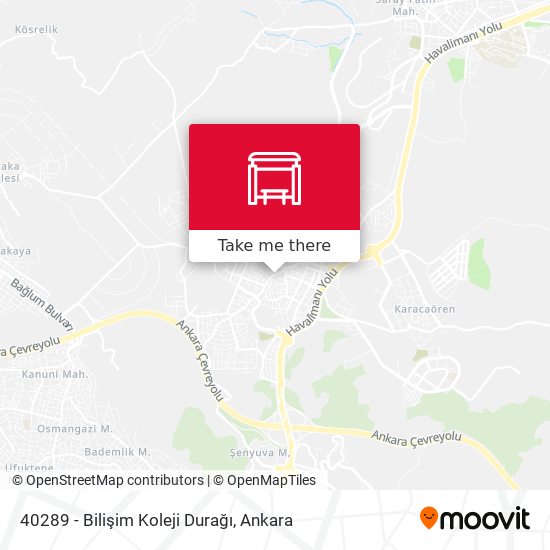40289 - Bilişim Koleji Durağı map