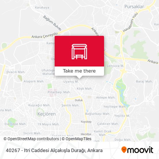 40267 - Itri Caddesi Alçakışla Durağı map