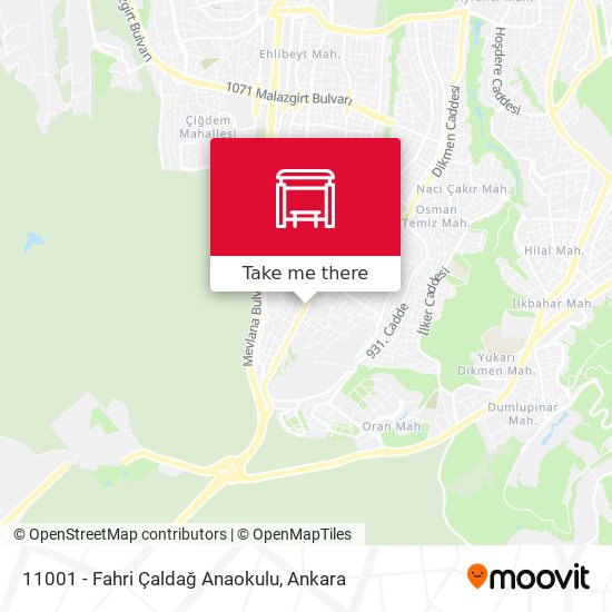 11001 - Fahri Çaldağ Anaokulu map