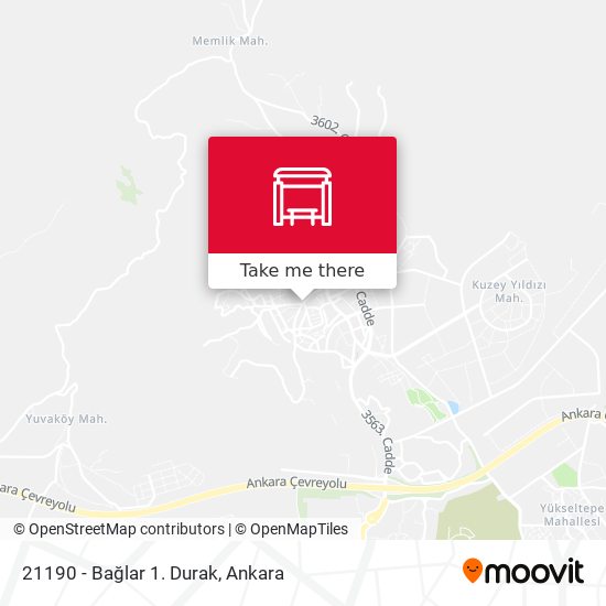 21190 - Bağlar 1. Durak map