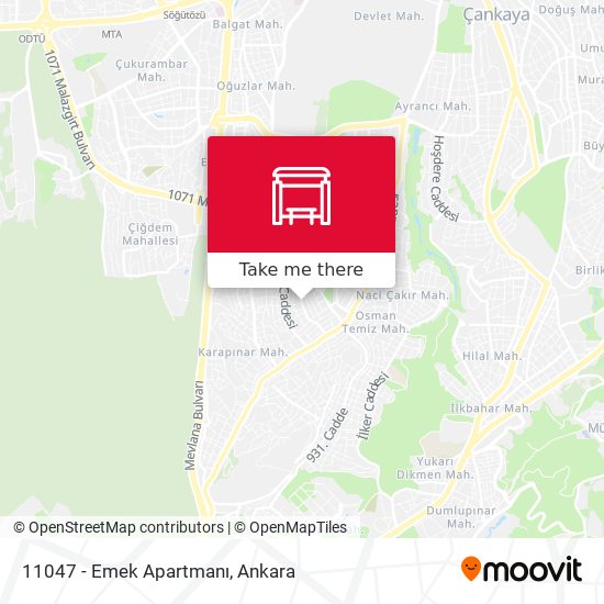 11047 - Emek Apartmanı map