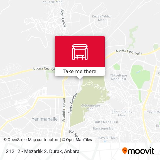 21212 - Mezarlık 2. Durak map