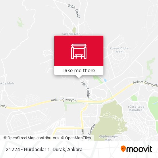 21224 - Hurdacılar 1. Durak map