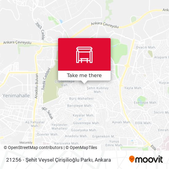 21256 - Şehit Veysel Çirişilioğlu Parkı map