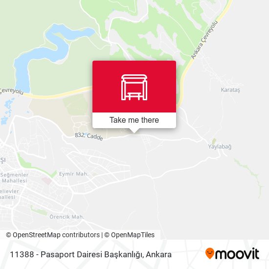11388 - Pasaport Dairesi Başkanlığı map