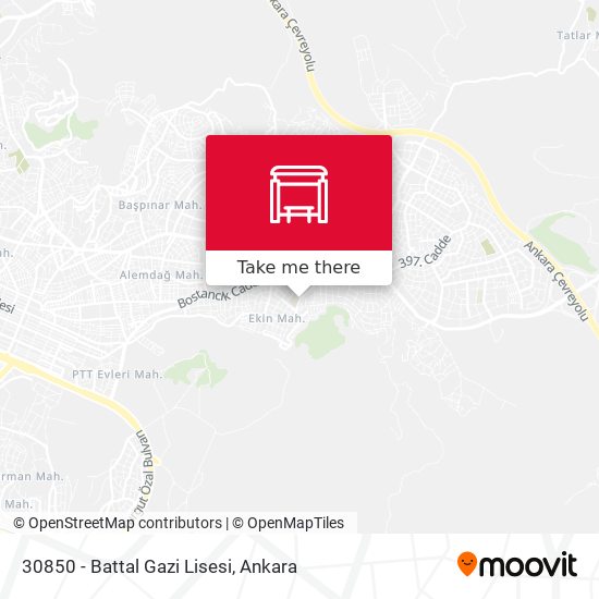 30850 - Battal Gazi Lisesi map