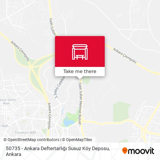 50735 - Ankara Deftertarlığı Susuz Köy Deposu map