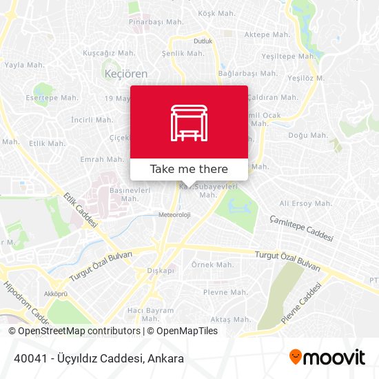 40041 - Üçyıldız Caddesi map