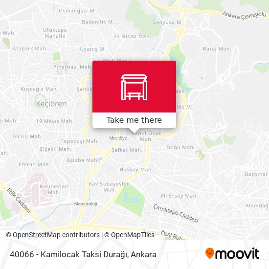 40066 - Kamilocak Taksi Durağı map