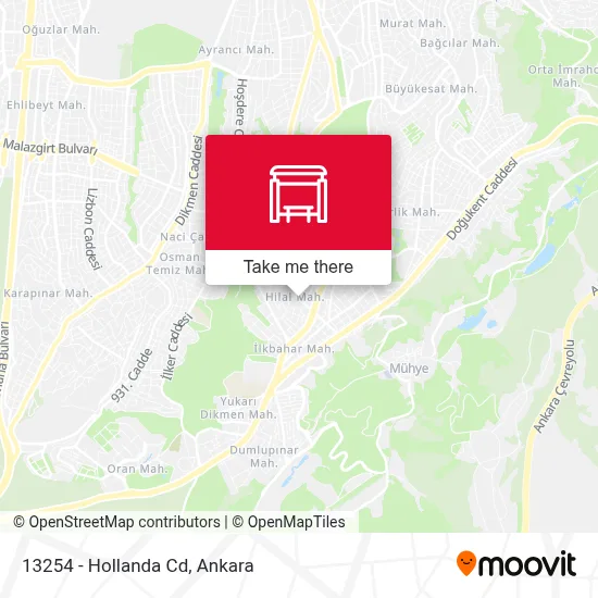 13254 - Hollanda Cd map