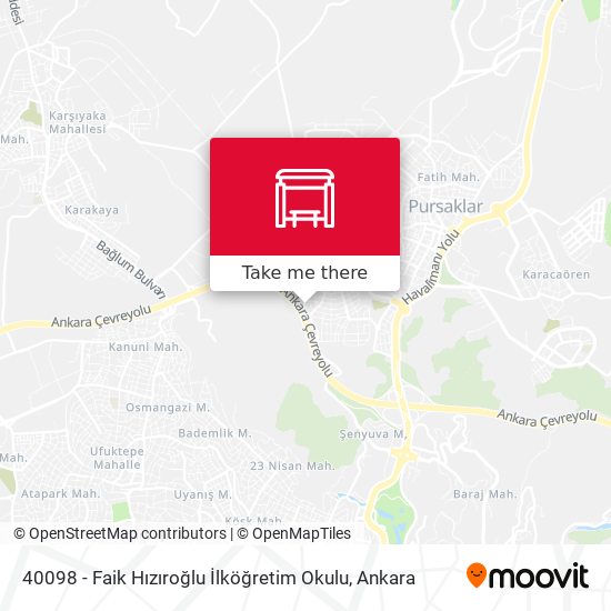 40098 - Faik Hızıroğlu İlköğretim Okulu map