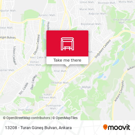 13208 - Turan Güneş Bulvarı map