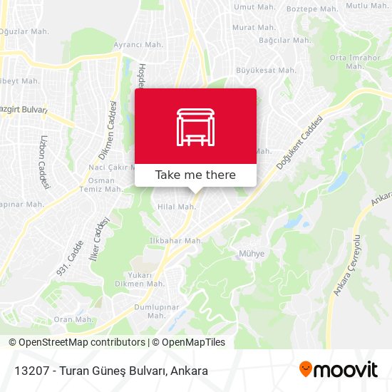 13207 - Turan Güneş Bulvarı map