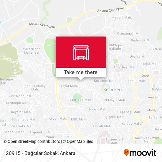 20915 - Bağcılar Sokak map