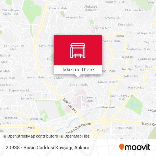 20938 - Basın Caddesi Kavşağı map