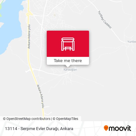 13114 - Serpme Evler Durağı map
