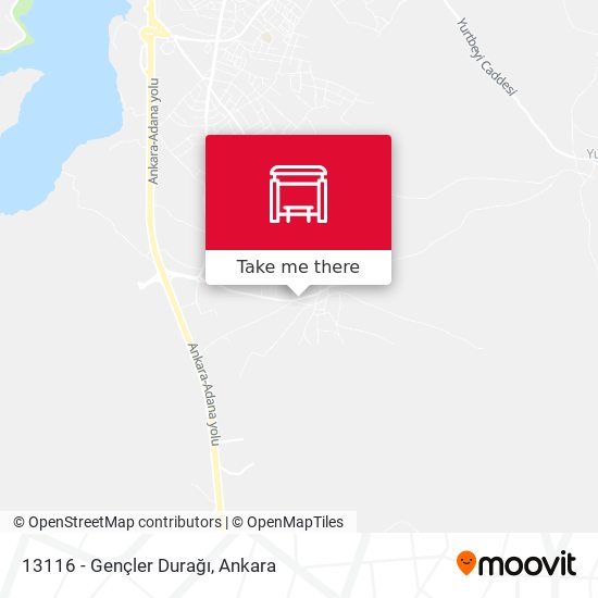 13116 - Gençler Durağı map