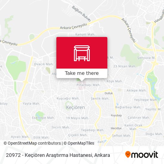 20972 - Keçiören Araştırma Hastanesi map