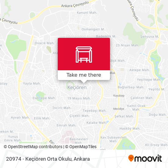 20974 - Keçiören Orta Okulu map