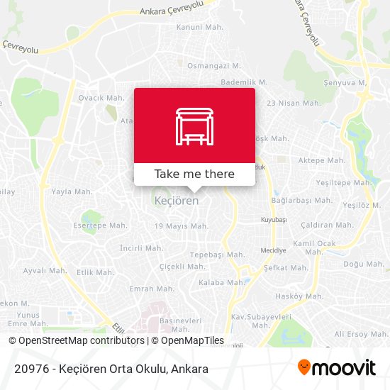 20976 - Keçiören Orta Okulu map