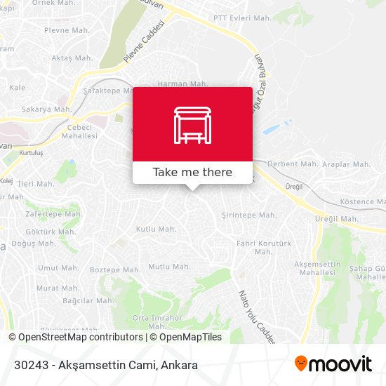 30243 - Akşamsettin Cami map